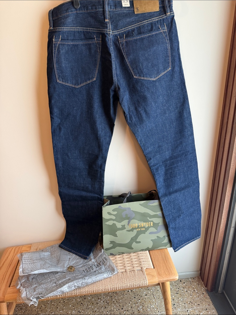 Todd Snyder Indigo Slim Straight Men's Jeans 34 x 34 NWT Selvedge Jeans